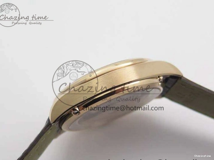 0414 Snug Seamaster Edizione Venezia RG Best Edition Blue Dial On Leather Strap A 8126